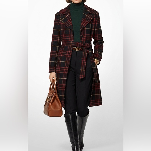 le chateau Jackets & Blazers - Le Château Black & Red Plaid Lined Coat Size XXL Large Black Lining